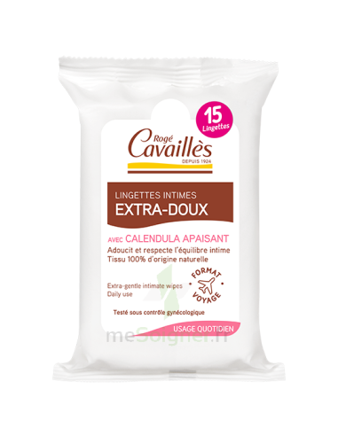 Rogé Cavaillès Lingettes Intimes Extra-Douces