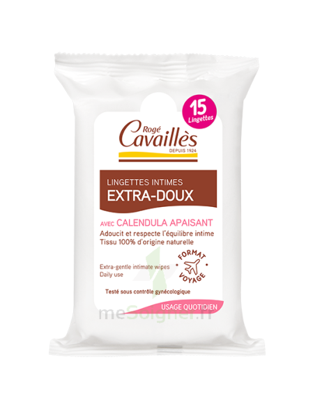 Rogé Cavaillès Lingettes Intimes Extra-Douces