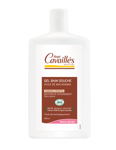 Rogé Cavaillès Gel Bain Douche Bio Huile de Macadamia 400 ml