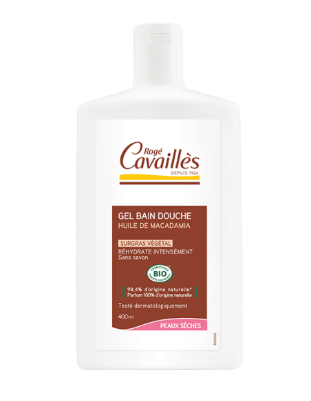 Rogé Cavaillès Gel Bain Douche Bio Huile de Macadamia 400 ml