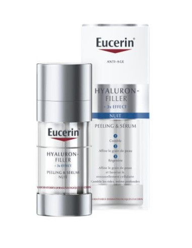 Eucerin Hyaluron-Filler peeling et sérum nuit 30 ml | Cosmetique.tn
