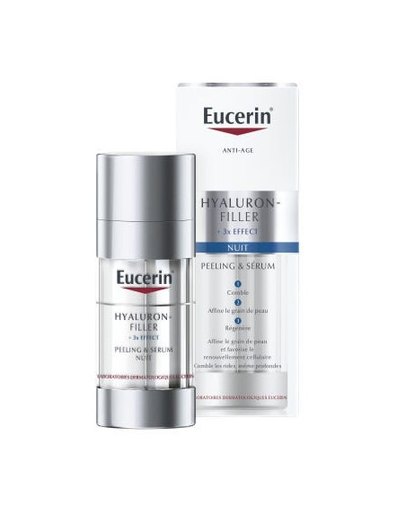 Eucerin Hyaluron-Filler peeling et sérum nuit 30 ml | Cosmetique.tn