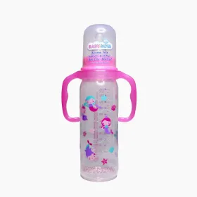 Biberon deco plastique rose 250 ml-baby nova