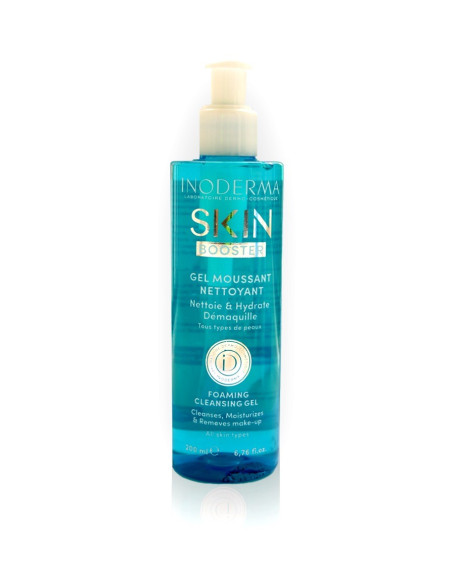 InoDerma Skin Booster Gel Moussant Nettoyant 200 ml