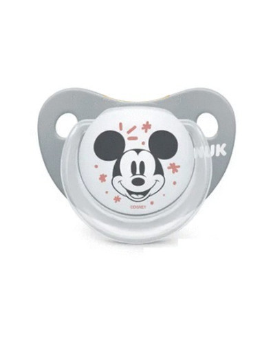Sucette NUK Disney 6–18 mois — Mickey, gris et blanc