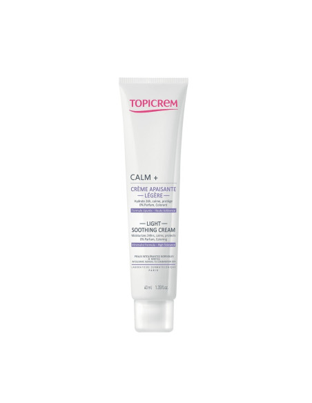 Calm+ ultra-hydratante crème apaisante calmante légère 40ml - Topicrem
