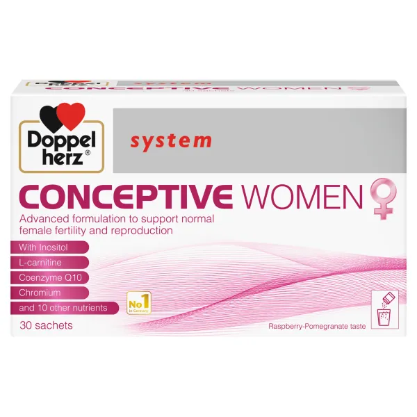 Conceptive poudre de supplément de vitamines pour femmes 30 sachets - Doppel herz