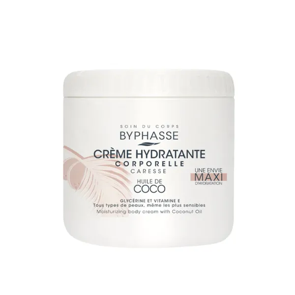 Crème Hydratante Corporelle à l'Huile de Coco 500ml - Byphasse