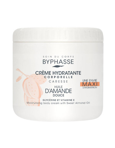 Byphasse Crème corporelle huile d’amande douce 500 ml