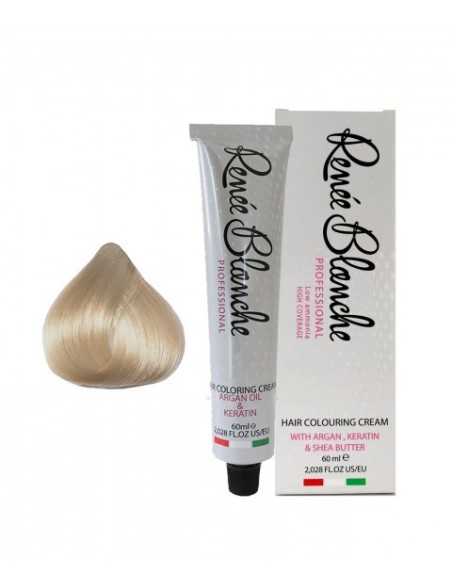 Teinture cheveux blond ultra clair bleu perle 11.2 - Renée blanche | c