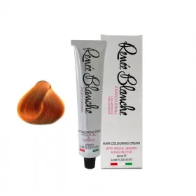 Teinture cheveux blond clair cuivre intense 8.44 - Renée blanche