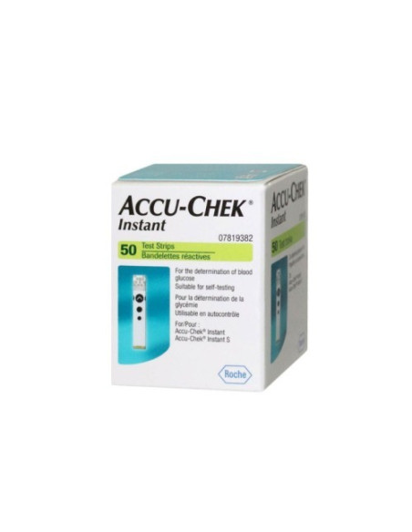 Instant bandelettes réactives boite de 50 - Accu-chek