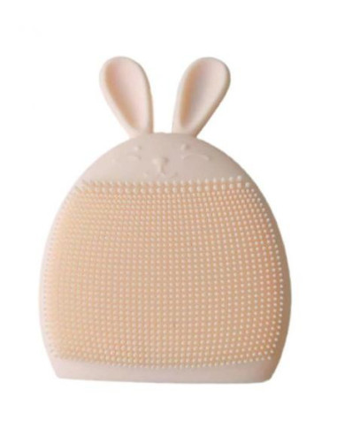 Brosse visage silicone lapin saumon | Cosmetique.tn