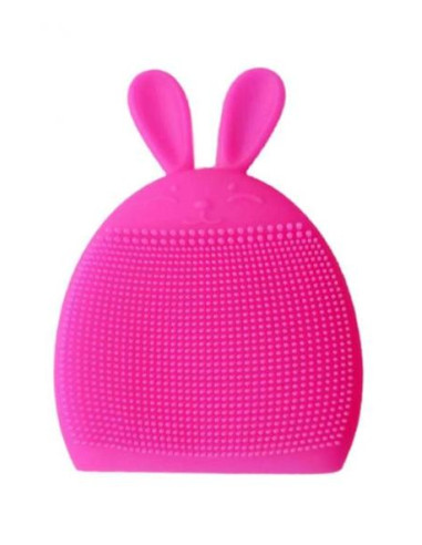Brosse visage silicone lapin rose fluo | Cosmetique.tn
