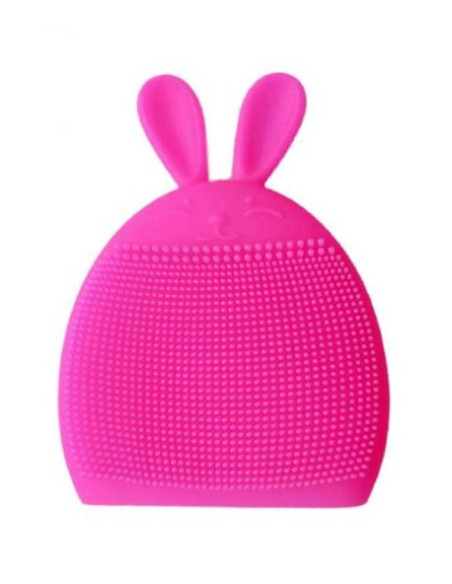 Brosse visage silicone lapin rose fluo | Cosmetique.tn