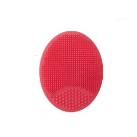 Éponge gommage silicone pour visage Rouge
