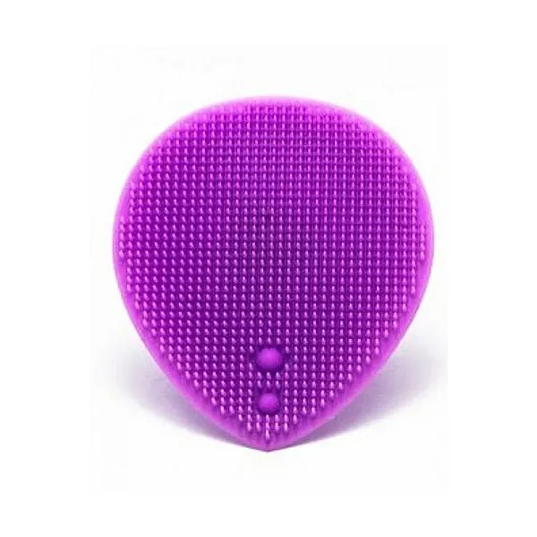 Éponge gommage silicone pour visage - Violet