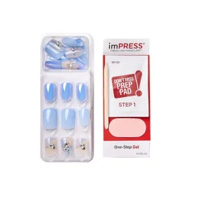 Faux ongles impress press-on manicure Plumeria BIPA208X - Kiss New York