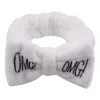 Bandeau maquillage inscription OMG blanc - Sweet Beauty
