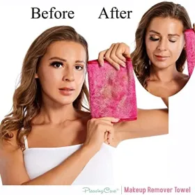 Make up cleaning towel rose clair - Sweet Beauty