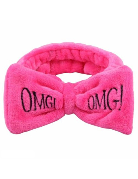 Bandeau maquillage inscription OMG rose - Sweet Beauty