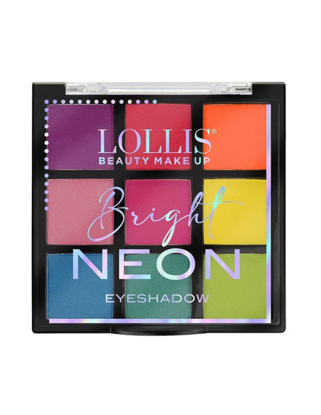 Lollis Bright Neon – Palette de 9 couleurs pour les yeux