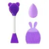 Coffret face washing tools + beauty tools violet - Sweet Beauty