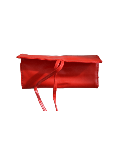 Trousse 7 pinceaux maquillage rouge | cosmetique.tn