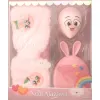 Coffret bandeau & éponge & brosse nettoyant rose clair - Noor Alazawi