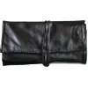 Trousse 12 pinceaux maquillage cuir noir