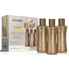 Mini kit lissage brazilian ecokeratin 3*110ml -brasil cacau