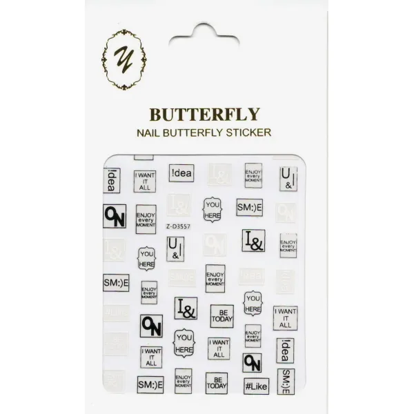 Sticker Butterfly Z-D3557