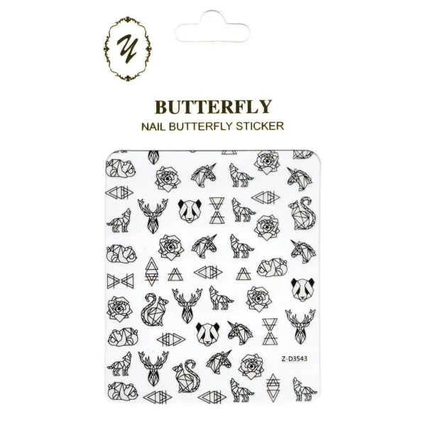 Sticker Butterfly Z-D3543