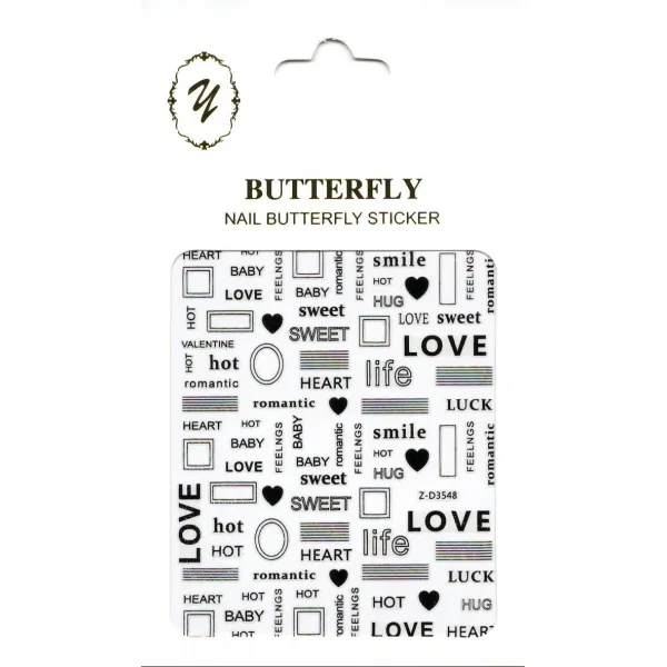 Sticker Butterfly Z-D3548
