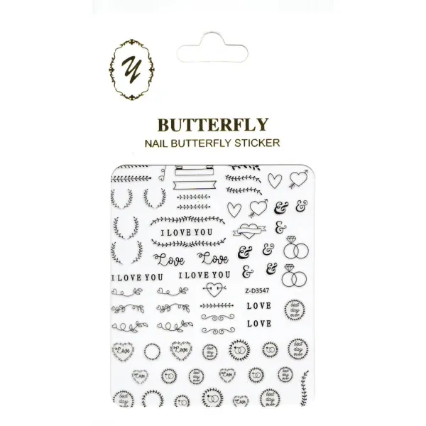 Sticker Butterfly Z-D3547
