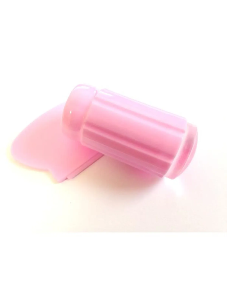Tampon French et nail art avec raclette rose clair | Cosmetique.tn