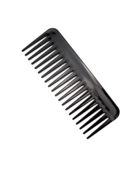 Peigne à cheveux à dents larges — noir