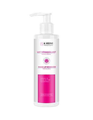 Lait démaquillant argan, karité et camomille 200 ml | K-Reine