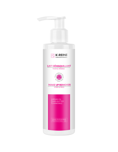 Lait démaquillant argan, karité et camomille 200 ml | K-Reine