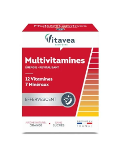 Multivitamines 12 vitamines et 7 minéraux 24 comprimés effervescents – Vitavea