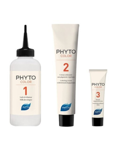 Kit de coloration permanente enrichie en pigments végétaux 5.3 châtain