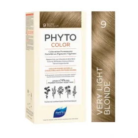 Kit de coloration permanente enrichie en pigments végétaux 9 blond très clair - Phytocolor