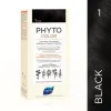 Kit de coloration permanente enrichie en pigments végétaux 1 noir - Phytocolor