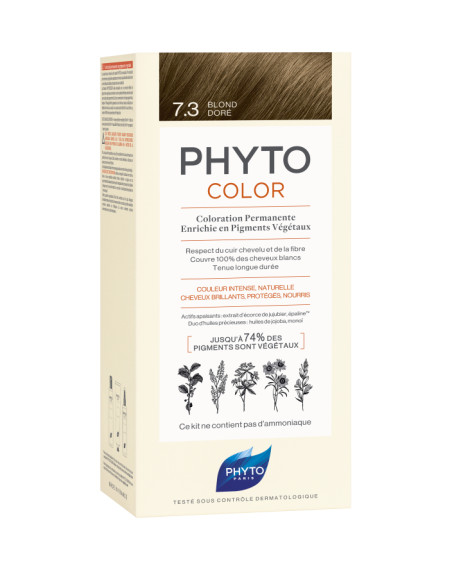 Phyto Phytocolor Coloration permanente 7.3 blond doré | Cosmetique.tn