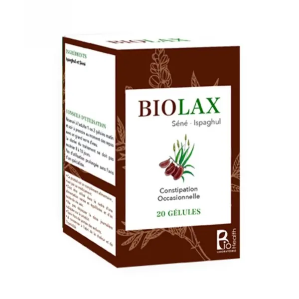 Biolax 20 gélules - Biohealth