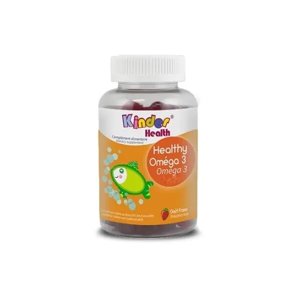 Omega 3 goût orange 30 gummies - Kinder health