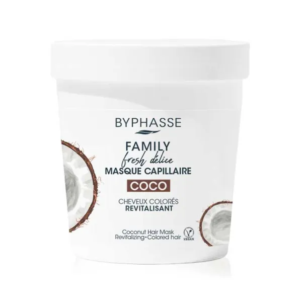 Byphasse Masque capillaire noix de coco cheveux colorés 250ml