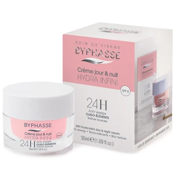 Byphasse Crème jour & nuit hydra infini 24h 50ml