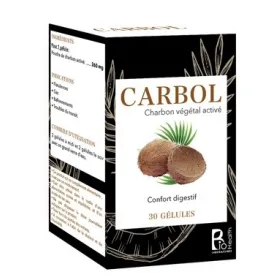 Carbol charbon 30 gélules - Biohealth