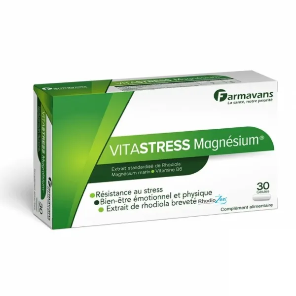 Vitastress magnésium 30 gélules - Farmavans
